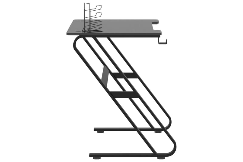 Gamingskrivbord med ZZ-formade ben svart 90x60x75 cm - Svart - Möbler - Bord & matgrupper - Kontorsbord - Gamingbord