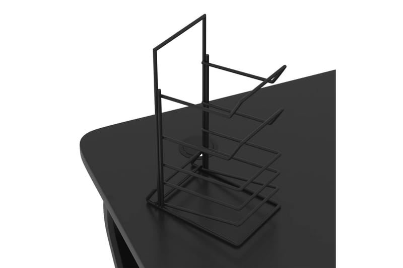 Gamingskrivbord med ZZ-formade ben svart 90x60x75 cm - Svart - Möbler - Bord & matgrupper - Kontorsbord - Gamingbord