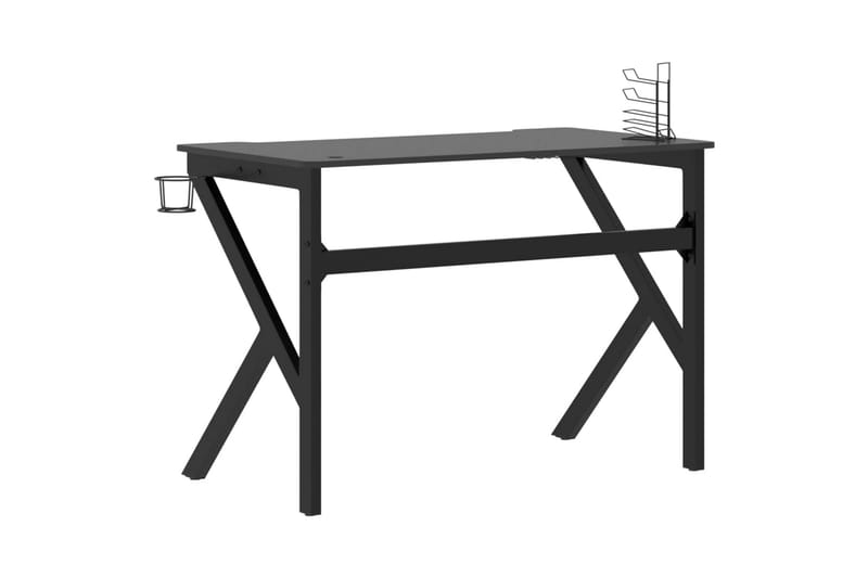 Gamingskrivbord med K-formade ben svart 110x60x75 cm - Svart - Möbler - Bord & matgrupper - Kontorsbord - Gamingbord