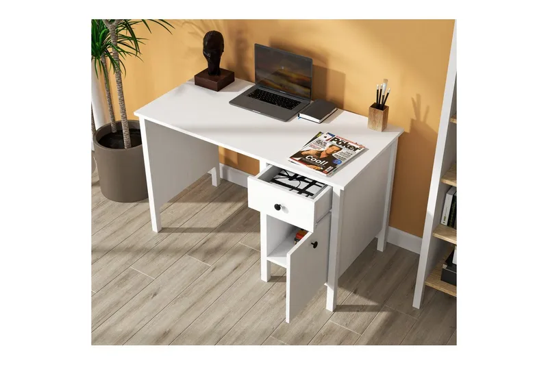 Grado Skrivbord 60x120 cm - Natur/Vit - Möbler - Bord & matgrupper - Kontorsbord - Skrivbord