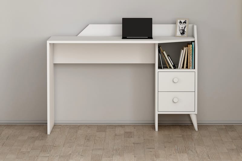 Hafing Skrivbord 120x55 cm Vit - Hanah Home - Möbler - Bord & matgrupper - Kontorsbord - Skrivbord