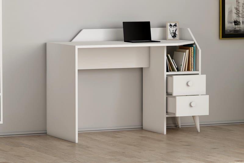 Hafing Skrivbord 120x55 cm Vit - Hanah Home - Möbler - Bord & matgrupper - Kontorsbord - Skrivbord