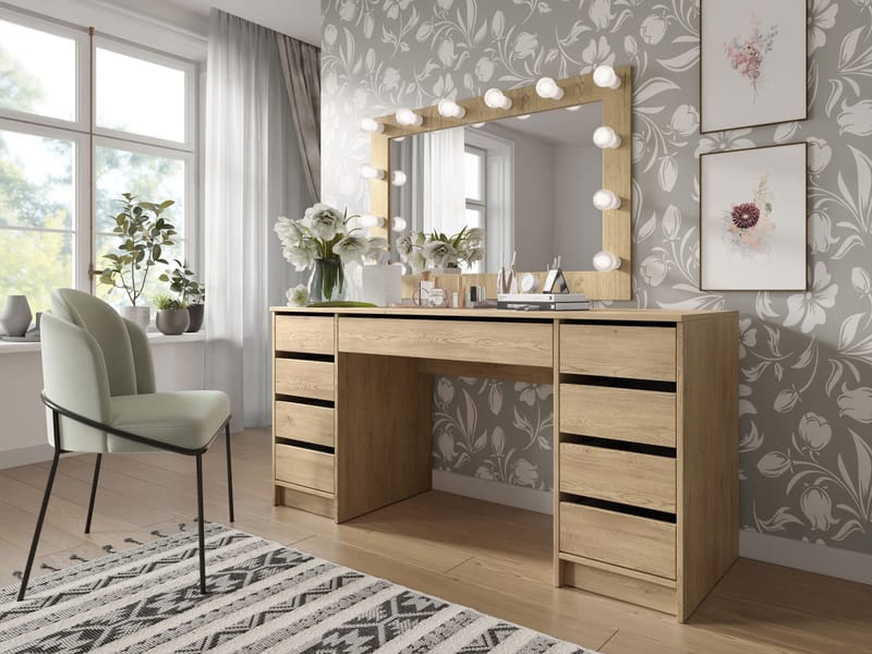 Harland Skrivbord 154 cm - ljusbrun - Möbler - Bord & matgrupper - Kontorsbord - Skrivbord