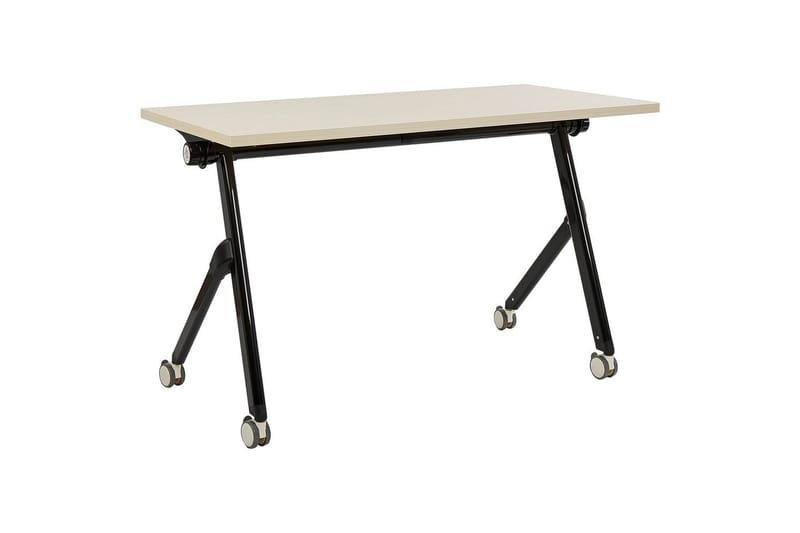 Hopfällbart skrivbord Bendi Ljus trä/svart, 120x60x75 cm, Ljus trä/svart, 120x60x75 cm