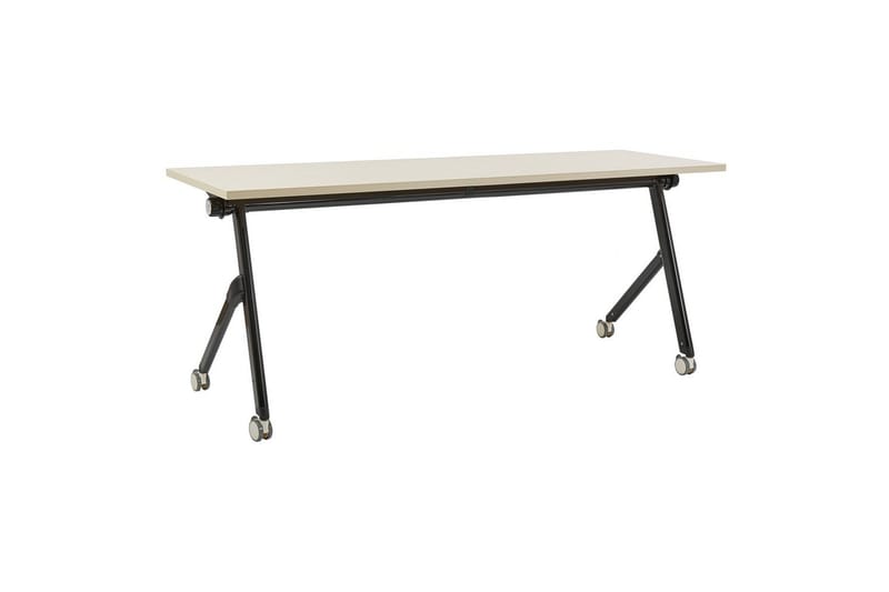 Hopfällbart skrivbord Bendi Ljus trä/svart, 180x60x75 cm - Ljus trä/svart, 180x60x75 cm - Möbler - Bord & matgrupper - Kontorsbord - Skrivbord