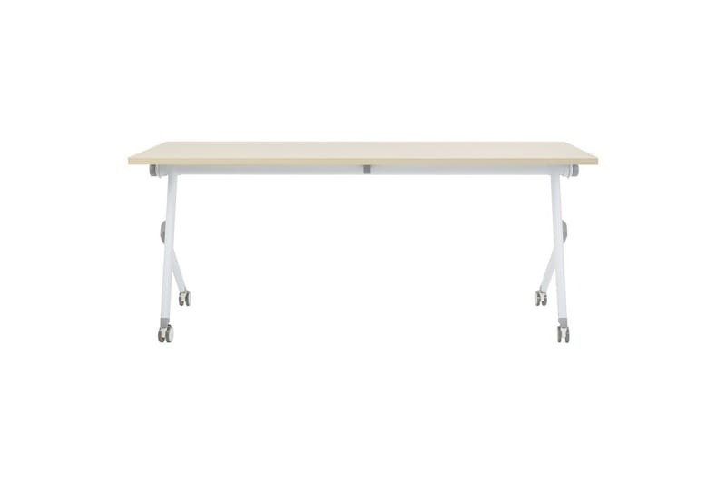 Hopfällbart skrivbord Bendi Ljus trä/vit, 180x60x75 cm - Ljus trä/vit, 180x60x75 cm - Möbler - Bord & matgrupper - Kontorsbord - Skrivbord