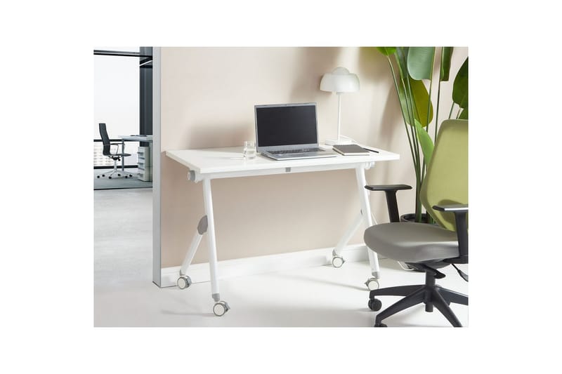 Hopfällbart skrivbord Bendi Vit, 120x60x75 cm - Vit, 120x60x75 cm - Möbler - Bord & matgrupper - Kontorsbord - Skrivbord