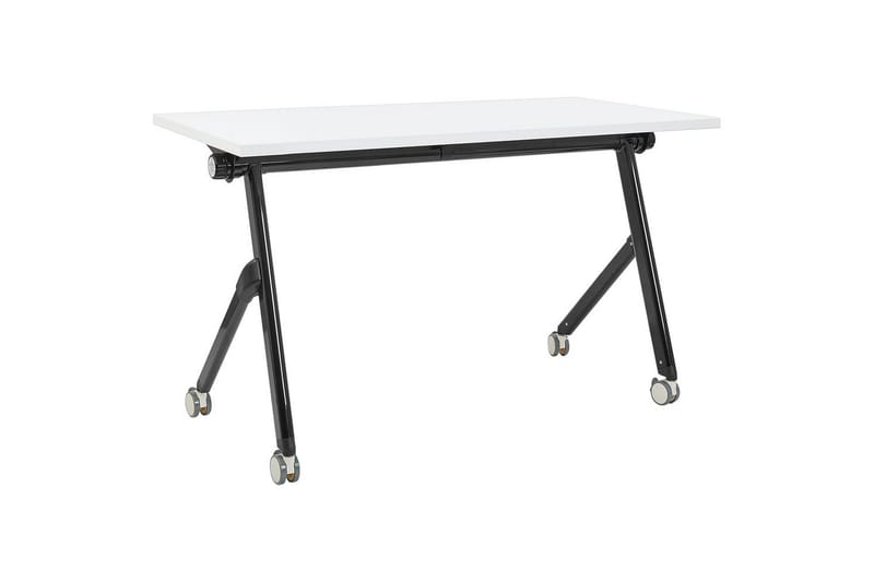 Hopfällbart skrivbord Bendi Vit/Svart, 120x60x75 cm - Vit/Svart, 120x60x75 cm - Möbler - Bord & matgrupper - Kontorsbord - Skrivbord
