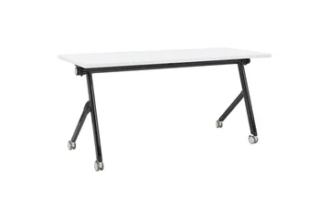 Hopfällbart skrivbord Bendi Vit/Svart, 160x60x75 cm
