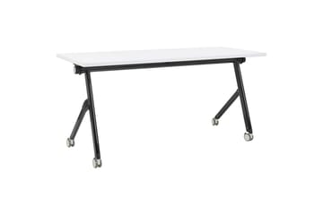 Hopfällbart skrivbord Bendi Vit/Svart, 160x60x75 cm