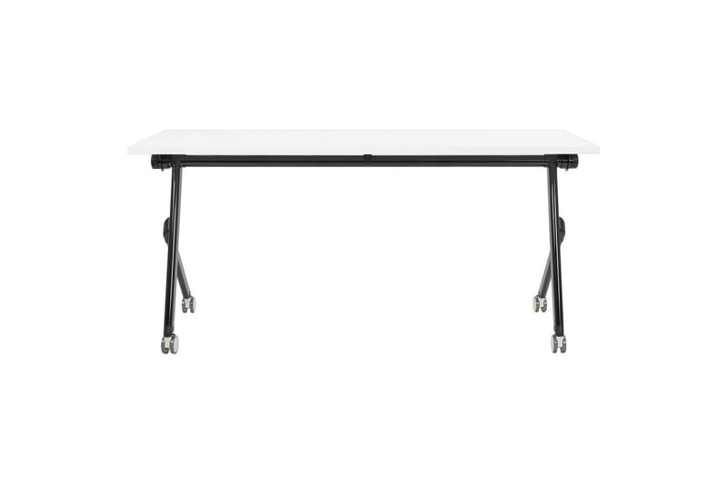 Hopfällbart skrivbord Bendi Vit/Svart, 160x60x75 cm - Vit/Svart, 160x60x75 cm - Möbler - Bord & matgrupper - Kontorsbord - Skrivbord