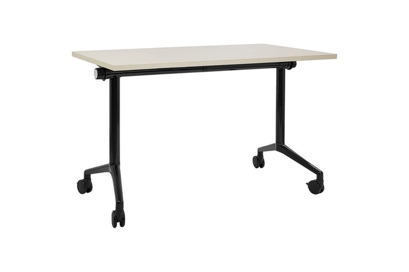 Hopfällbart skrivbord Cavi Ljus trä/svart, 120x60x75 cm, Ljus trä/svart, 120x60x75 cm