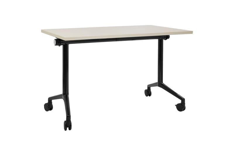 Hopfällbart skrivbord Cavi Ljus trä/svart, 120x60x75 cm, Ljus trä/svart, 120x60x75 cm