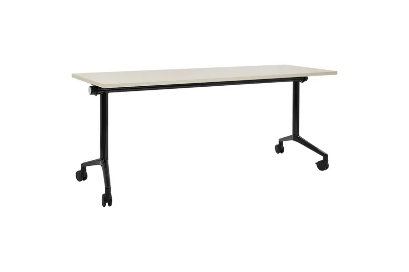 Hopfällbart skrivbord Cavi Ljus trä/svart, 180x60x75 cm - Ljus trä/svart, 180x60x75 cm - Möbler - Bord & matgrupper - Kontorsbord - Skrivbord