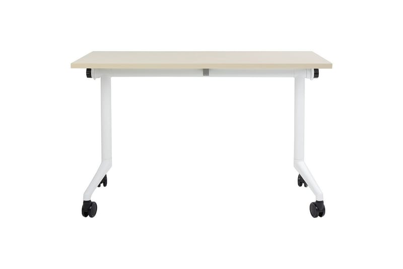 Hopfällbart skrivbord Cavi Ljus trä/vit, 120x60x75 cm - Ljus trä/vit, 120x60x75 cm - Möbler - Bord & matgrupper - Kontorsbord - Skrivbord