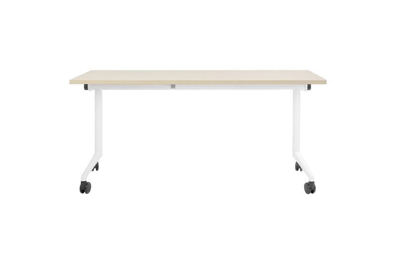 Hopfällbart skrivbord Cavi Ljus trä/vit, 160x60x75 cm - Ljus trä/vit, 160x60x75 cm - Möbler - Bord & matgrupper - Kontorsbord - Skrivbord