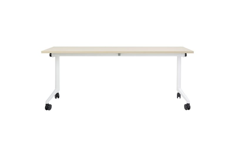 Hopfällbart skrivbord Cavi Ljus trä/vit, 180x60x75 cm - Ljus trä/vit, 180x60x75 cm - Möbler - Bord & matgrupper - Kontorsbord - Skrivbord