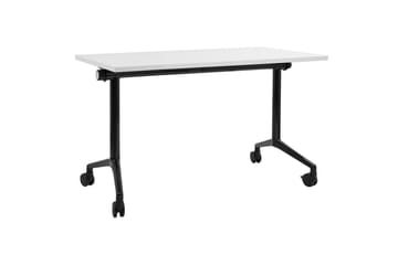 Hopfällbart skrivbord Cavi Vit/Svart, 120x60x75 cm