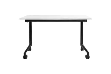 Hopfällbart skrivbord Cavi Vit/Svart, 120x60x75 cm - Vit/Svart, 120x60x75 cm - Möbler - Bord & matgrupper - Kontorsbord - Skrivbord