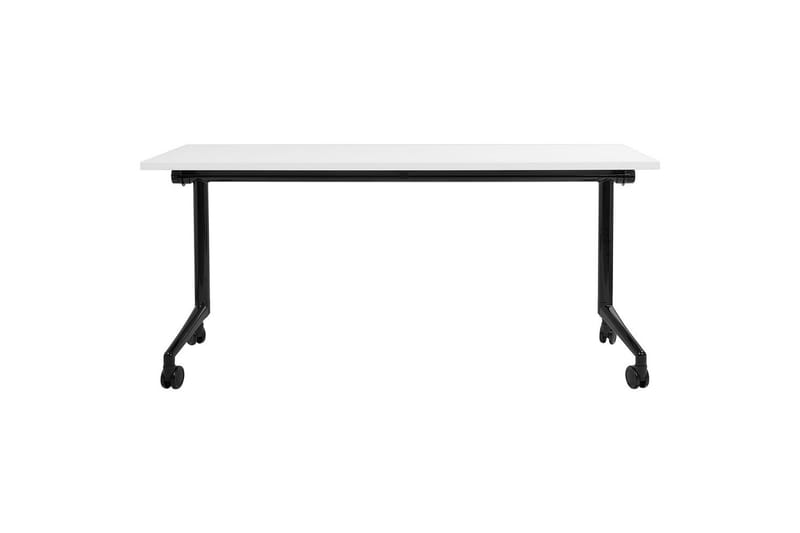 Hopfällbart skrivbord Cavi Vit/Svart, 160x60x75 cm - Vit/Svart, 160x60x75 cm - Möbler - Bord & matgrupper - Kontorsbord - Skrivbord