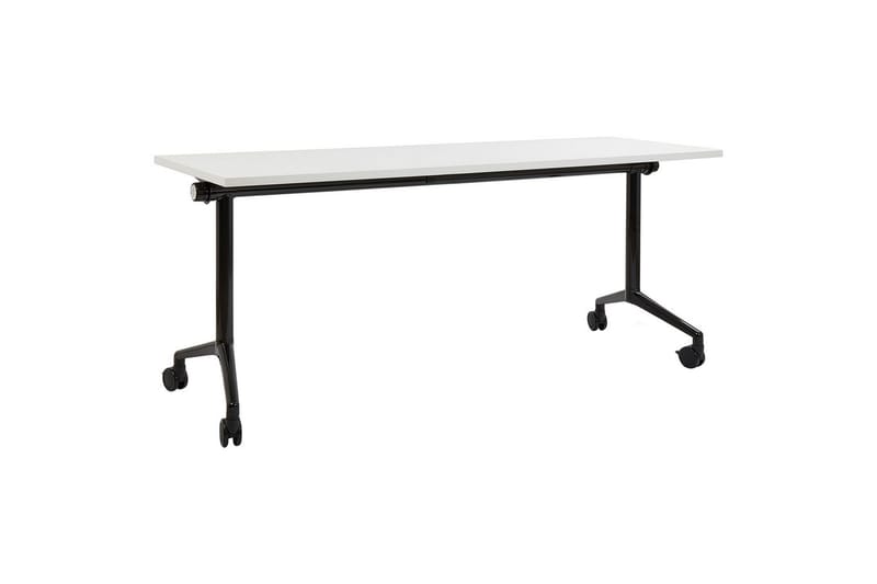 Hopfällbart skrivbord Cavi Vit/Svart, 180x60x75 cm, Vit/Svart, 180x60x75 cm