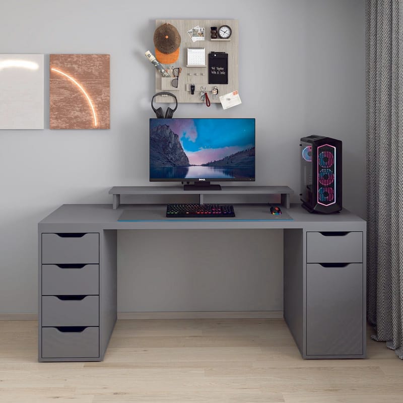 Horace Skrivbord 180x75x60 cm - Antracit - Möbler - Bord & matgrupper - Kontorsbord - Skrivbord