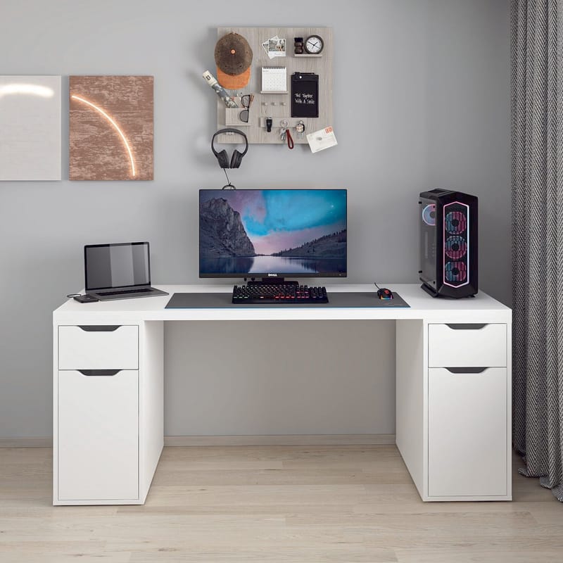 Horace Skrivbord 180x75x60 cm - Vit - Möbler - Bord & matgrupper - Kontorsbord - Skrivbord