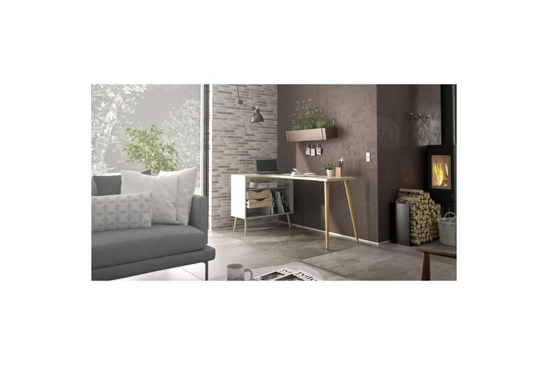 Hostafranc Skrivbord 81x145,1 cm - Natur - Möbler - Bord & matgrupper - Kontorsbord - Skrivbord