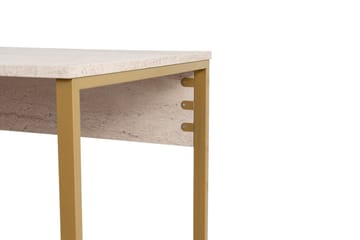 Hu Skrivbord 60x240 cm - Beige/Guld - Möbler - Bord & matgrupper - Kontorsbord - Skrivbord