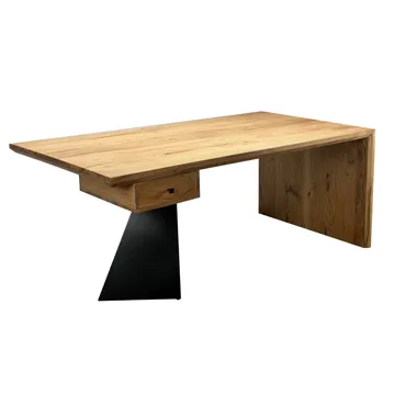 Ivoena Skrivbord 180 cm - Naturfärgad akacia/svart - Möbler - Bord & matgrupper - Kontorsbord - Skrivbord