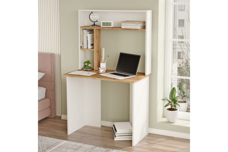 Kaiji Skrivbord 90x51,6 cm Mörkblå/Vit - Hanah Home - Möbler - Bord & matgrupper - Kontorsbord - Skrivbord