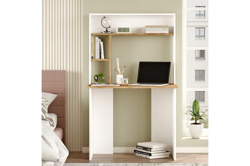 Kaiji Skrivbord 90x51,6 cm Mörkblå/Vit - Hanah Home - Möbler - Bord & matgrupper - Kontorsbord - Skrivbord