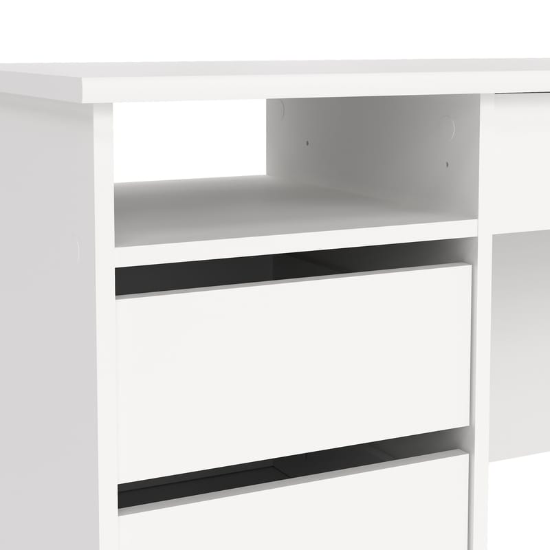 Klintberg Skrivbord 109 cm med Lådor i Trä - Vit - Möbler - Bord & matgrupper - Kontorsbord - Skrivbord
