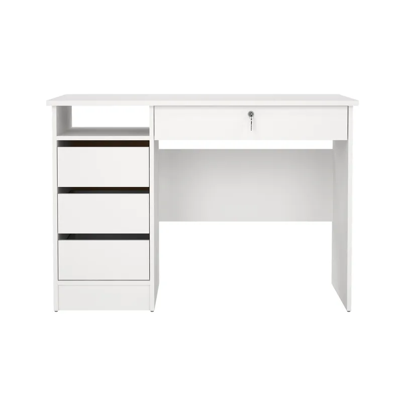 Klintberg Skrivbord 109 cm med Lådor i Trä - Vit - Möbler - Bord & matgrupper - Kontorsbord - Skrivbord