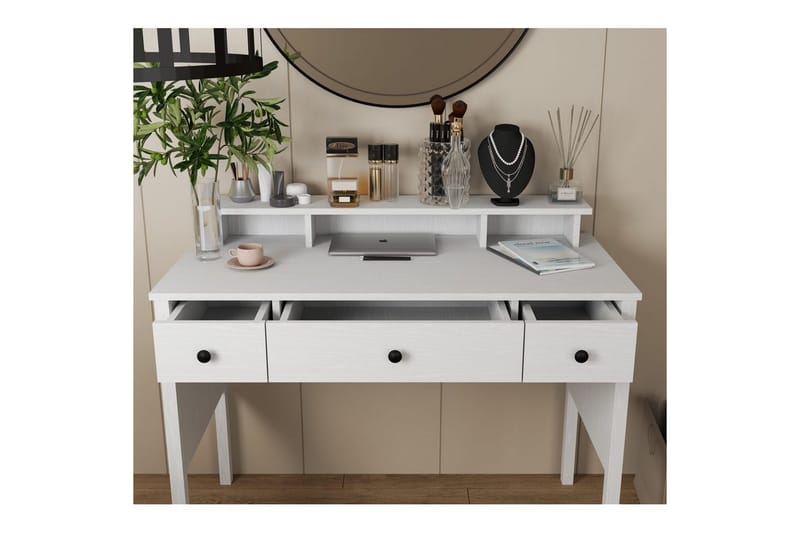 Krynn Sminkbord 120 cm - Natur/Vit - Möbler - Bord & matgrupper - Kontorsbord - Skrivbord