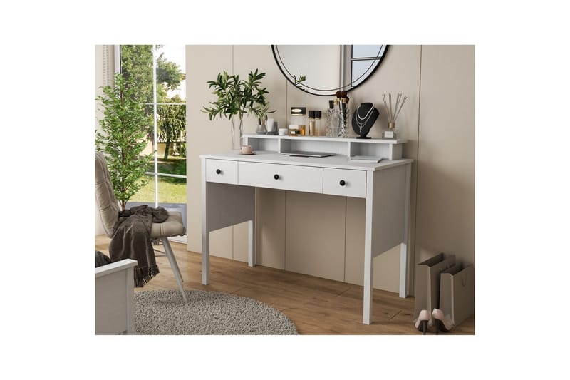 Krynn Sminkbord 120 cm - Natur/Vit - Möbler - Bord & matgrupper - Kontorsbord - Skrivbord