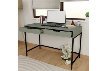 Loryn Skrivbord 120 cm med Förvaring och Lådor i Målat Trä - Grön - Möbler - Bord & matgrupper - Kontorsbord - Skrivbord