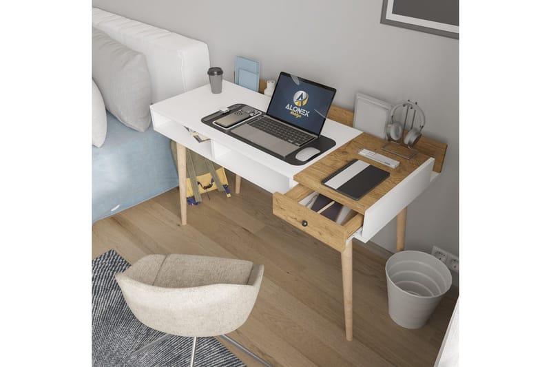 Miraen Skrivbord 53x120 cm - Vit - Möbler - Bord & matgrupper - Kontorsbord - Skrivbord