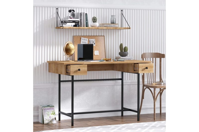Mirric Skrivbord 60x120 cm - Ek/Svart - Möbler - Bord & matgrupper - Kontorsbord - Skrivbord