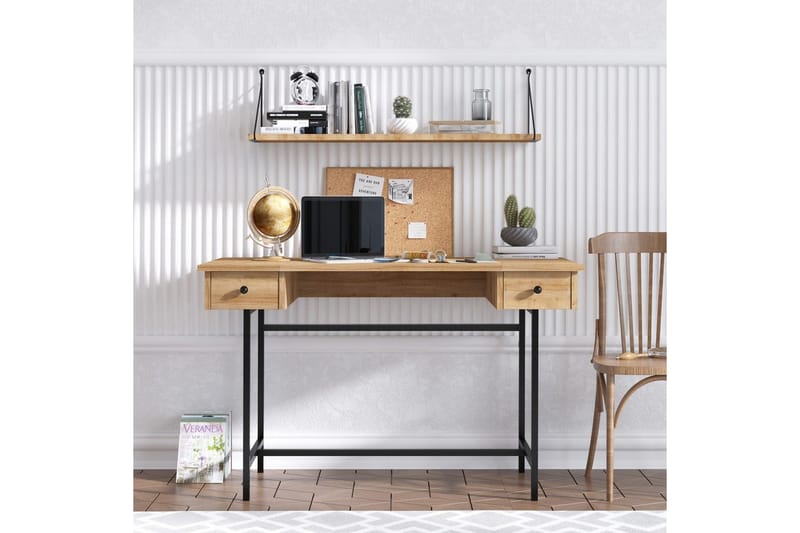 Mirric Skrivbord 60x120 cm - Ek/Svart - Möbler - Bord & matgrupper - Kontorsbord - Skrivbord