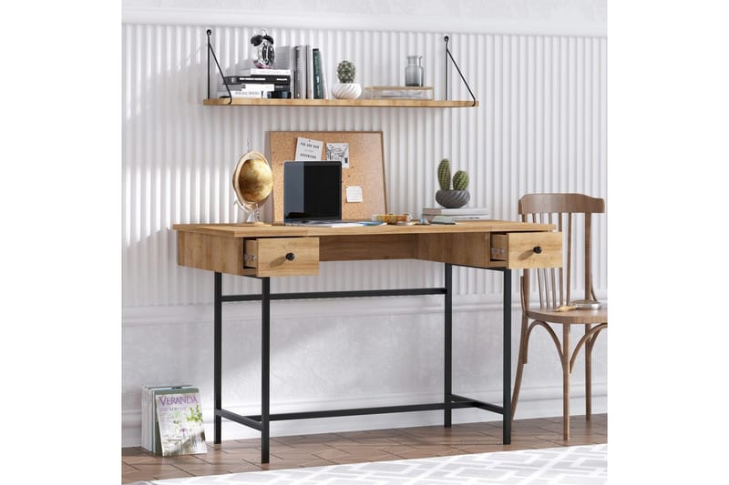 Mirric Skrivbord 60x120 cm - Ek/Svart - Möbler - Bord & matgrupper - Kontorsbord - Skrivbord