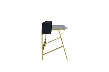 Morgan Skrivbord med Förvaring och Hyllor i Glas med Metallunderrede - Rökgrå - Möbler - Bord & matgrupper - Kontorsbord - Skrivbord