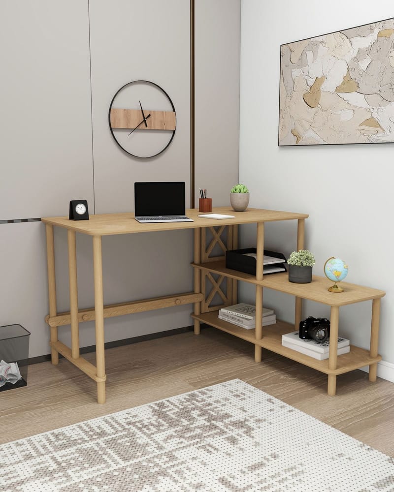 Morina Skrivbord 125 cm - Ek - Möbler - Bord & matgrupper - Kontorsbord - Skrivbord