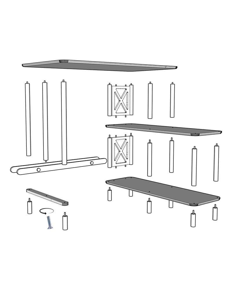 Morina Skrivbord 125 cm - Ek - Möbler - Bord & matgrupper - Kontorsbord - Skrivbord
