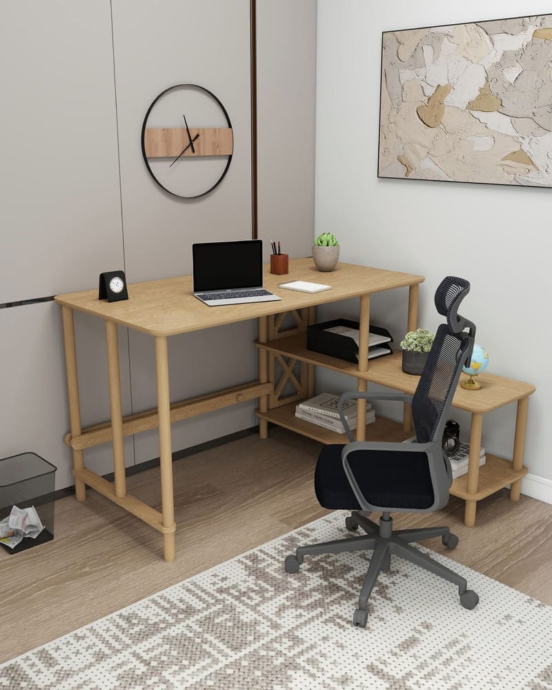 Morina Skrivbord 125 cm - Ek - Möbler - Bord & matgrupper - Kontorsbord - Skrivbord