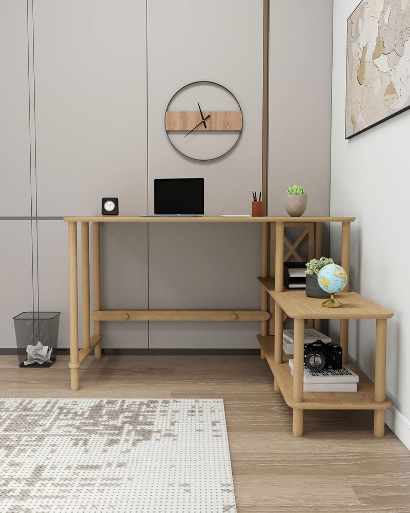 Morina Skrivbord 125 cm - Ek - Möbler - Bord & matgrupper - Kontorsbord - Skrivbord