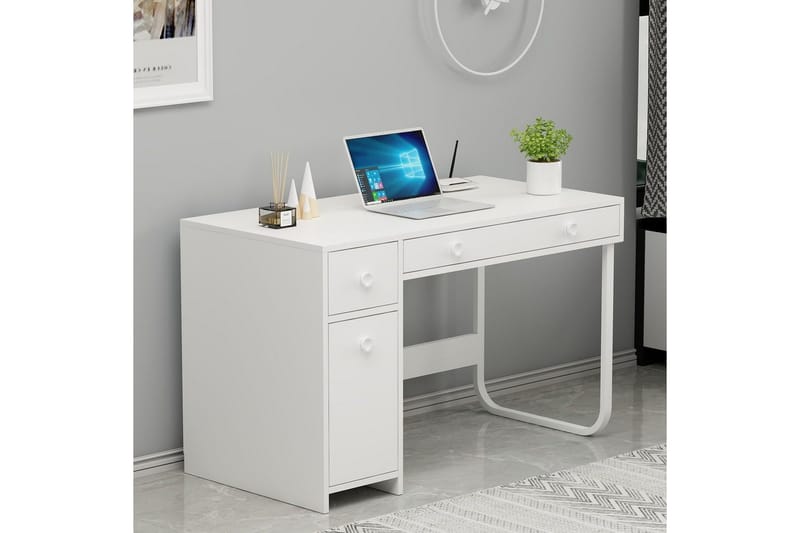 Neric Skrivbord 60x120 cm - Vit - Möbler - Bord & matgrupper - Kontorsbord - Skrivbord