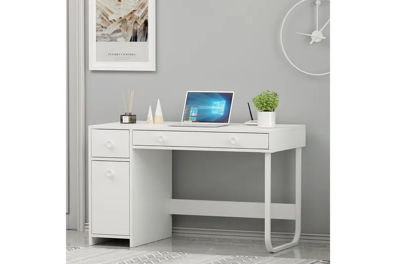 Neric Skrivbord 60x120 cm - Vit - Möbler - Bord & matgrupper - Kontorsbord - Skrivbord