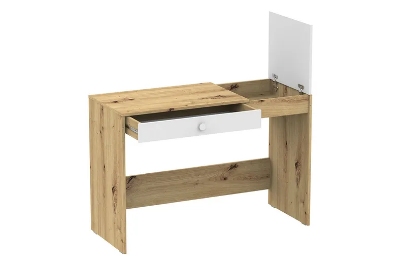 Nero Skrivbord 120 cm - Natur/Vit/Grå - Möbler - Bord & matgrupper - Kontorsbord - Skrivbord