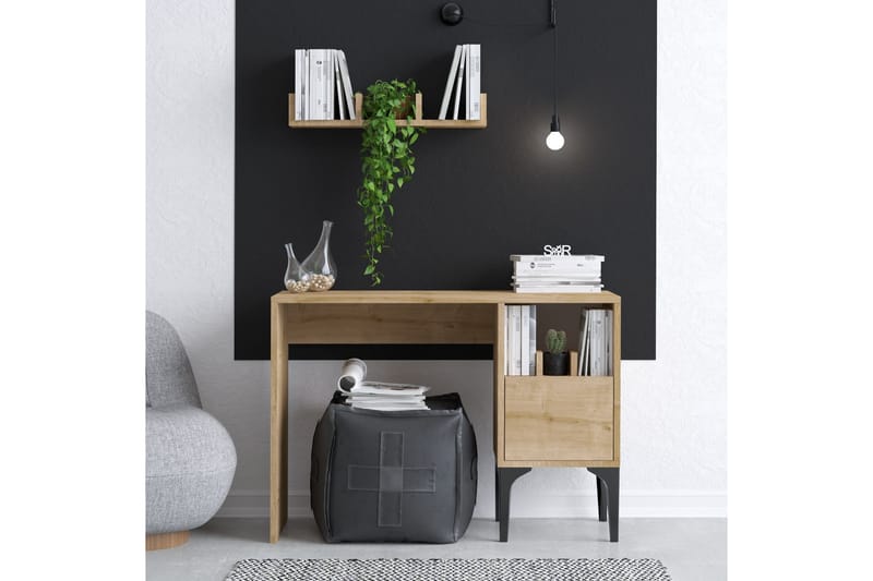 Olla Skrivbord 45x74 cm Brun - Hanah Home - Möbler - Bord & matgrupper - Kontorsbord - Skrivbord